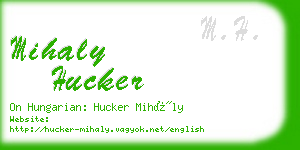 mihaly hucker business card